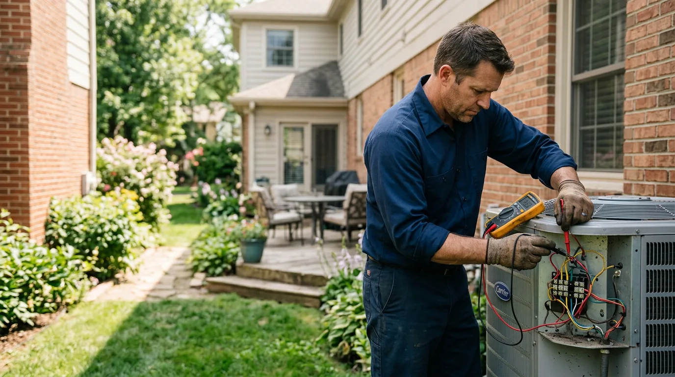 HVAC technician working near Tigard, OR